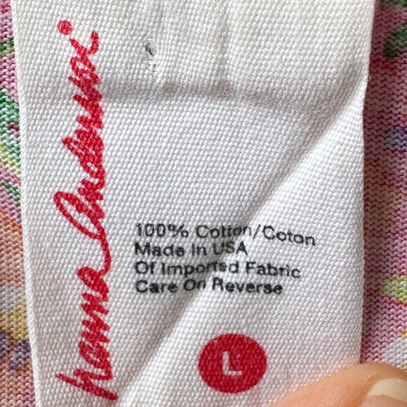 EUC Hanna Andersson Pink Floral Print All Cotton Short Sleeve Dress in Large - Picture 3 of 8